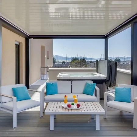 Luxury Olea With Jacuzzi & Pool 아파트